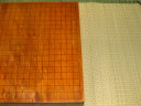 「松風」中根鳳次郎七段揮毫日本産本榧板目五寸二分碁盤